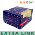 Extra Link OEM cardboard paper gift cake box packaging with clear pvc window